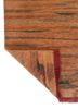 kavi x manchaha red and orange wool hand knotted Rug - Backing Shot kavi x manchaha red and orange wool hand knotted Rug - Backing Shot