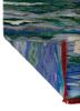 kavi x manchaha blue wool hand knotted Rug - Backing Shot kavi x manchaha blue wool hand knotted Rug - Backing Shot