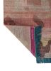 kavi x manchaha pink and purple wool hand knotted Rug - Backing Shot