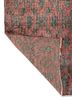 vintage red and orange wool hand knotted Rug - Backing Shot vintage red and orange wool hand knotted Rug - Backing Shot