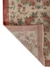 vintage red and orange wool hand knotted Rug - Backing Shot