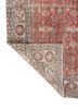 vintage red and orange wool hand knotted Rug - Backing Shot vintage red and orange wool hand knotted Rug - Backing Shot