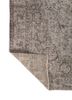 vintage blue wool hand knotted Rug - Backing Shot