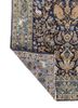 aalam blue wool hand knotted Rug - Backing Shot aalam blue wool hand knotted Rug - Backing Shot