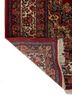 aalam red and orange wool hand knotted Rug - Backing Shot aalam red and orange wool hand knotted Rug - Backing Shot