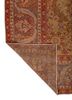 aalam red and orange wool hand knotted Rug - Backing Shot