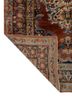 gulmarg red and orange silk hand knotted Rug - Backing Shot gulmarg red and orange silk hand knotted Rug - Backing Shot