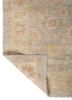 aalam blue wool hand knotted Rug - Backing Shot aalam blue wool hand knotted Rug - Backing Shot