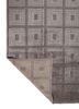 aalam grey and black wool and silk hand knotted Rug - Backing Shot aalam grey and black wool and silk hand knotted Rug - Backing Shot