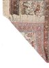 aalam red and orange silk hand knotted Rug - Backing Shot