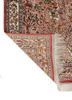 gulmarg red and orange silk hand knotted Rug - Backing Shot