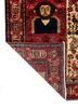 aalam gold wool hand knotted Rug - Backing Shot