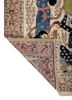 aalam ivory wool hand knotted Rug - Backing Shot