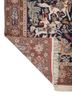 aalam blue wool hand knotted Rug - Backing Shot