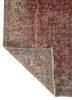 vintage red and orange wool and bamboo silk hand knotted Rug - Backing Shot vintage red and orange wool and bamboo silk hand knotted Rug - Backing Shot