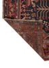 aalam blue wool hand knotted Rug - Backing Shot