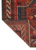 aalam red and orange wool flat weaves Rug - Backing Shot