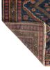 kiaan blue wool hand knotted Rug - Backing Shot