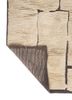 indusbar ivory wool flat weaves Rug - Backing Shot