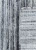 saga grey and black wool hand loom Rug - Backing Shot