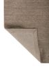 tesoro grey and black wool hand loom Rug - Backing Shot