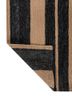 hula grey and black jute and hemp hand knotted Rug - Backing Shot hula grey and black jute and hemp hand knotted Rug - Backing Shot