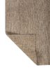 hula blue jute and hemp hand knotted Rug - Backing Shot