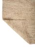 hula beige and brown jute and hemp hand knotted Rug - Backing Shot