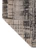 provenance grey and black wool and bamboo silk hand knotted Rug - Backing Shot
