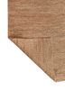 hula beige and brown jute and hemp hand knotted Rug - Backing Shot