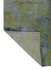 aprezo green wool and silk hand knotted Rug - Backing Shot