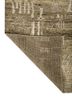 manifest green afghan wool hand knotted Rug - Backing Shot