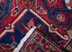 aalam red and orange wool hand knotted Rug - Backing Shot aalam red and orange wool hand knotted Rug - Backing Shot