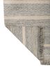 indusbar grey and black wool flat weaves Rug - Backing Shot