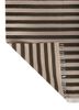 indusbar beige and brown wool flat weaves Rug - Backing Shot
