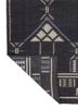 bedouin grey and black wool flat weaves Rug - Backing Shot bedouin grey and black wool flat weaves Rug - Backing Shot