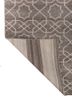 indusbar grey and black wool flat weaves Rug - Backing Shot indusbar grey and black wool flat weaves Rug - Backing Shot