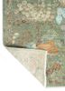 far east green wool and silk hand knotted Rug - Backing Shot far east green wool and silk hand knotted Rug - Backing Shot