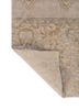 far east ivory wool and silk hand knotted Rug - Backing Shot
