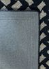 contour grey and black wool and viscose hand tufted Rug - Backing Shot