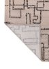 contour ivory wool and viscose hand tufted Rug - Backing Shot