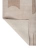 white noise ivory wool and viscose hand tufted Rug - Backing Shot white noise ivory wool and viscose hand tufted Rug - Backing Shot