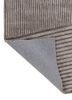 faces grey and black wool and viscose hand tufted Rug - Backing Shot