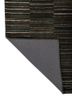 linear blue wool and viscose hand tufted Rug - Backing Shot