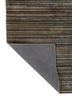 linear beige and brown wool and viscose hand tufted Rug - Backing Shot