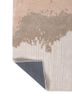 white noise ivory wool and viscose hand tufted Rug - Backing Shot