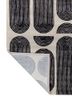 caliedo grey and black wool and viscose hand tufted Rug - Backing Shot