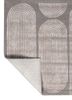 caliedo grey and black wool and viscose hand tufted Rug - Backing Shot caliedo grey and black wool and viscose hand tufted Rug - Backing Shot