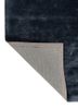 cera blue viscose hand tufted Rug - Backing Shot