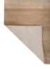 linear beige and brown wool and viscose hand tufted Rug - Backing Shot linear beige and brown wool and viscose hand tufted Rug - Backing Shot
